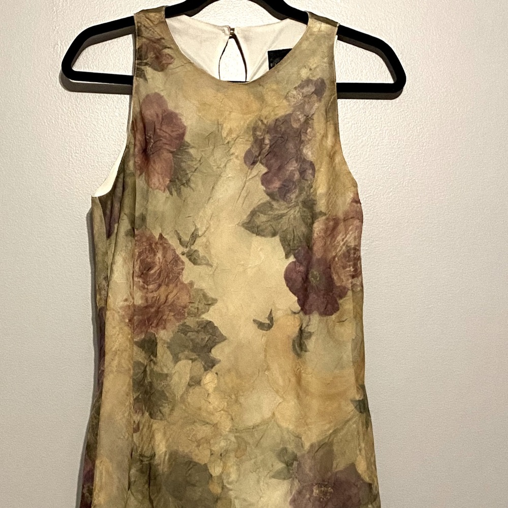 Floral Vintage Design Over the Knee Dress